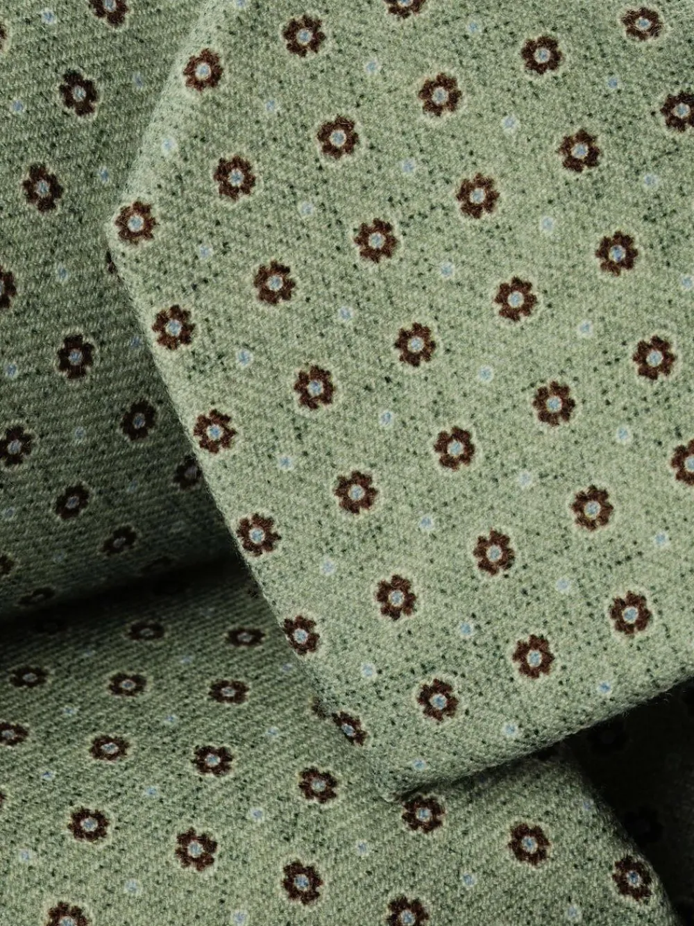 Sale Charles Tyrwhitt Green Geo Wool Tie