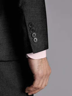 Charles Tyrwhitt Slim Fit Stretch Twill Suit: Jacket^ Suits & Tuxedos|Grey Suits
