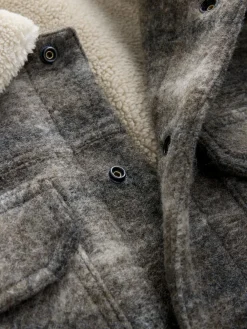 Sale Next Check Borg Lined Trucker Jacket