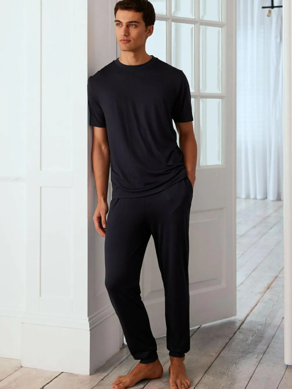 Chelsea Peers Blue Crew Neck Short Pyjamas Set^ Pyjamas