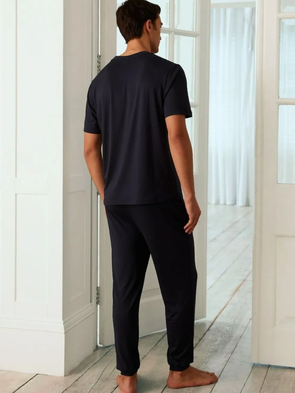 Chelsea Peers Blue Crew Neck Short Pyjamas Set^ Pyjamas