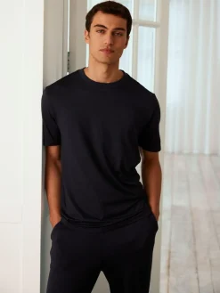 Chelsea Peers Blue Crew Neck Short Pyjamas Set^ Pyjamas