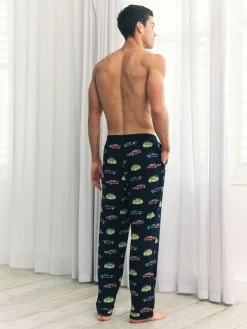 Chelsea Peers Blue Driving Leopards Print Long Pyjama Bottoms^ Pyjamas