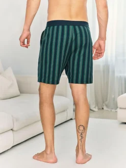 Chelsea Peers Blue Stripe Pyjama Shorts^ Pyjamas