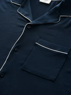 Best Chelsea Peers Blue TENCEL™ Modal Long Button Up Pyjama Set