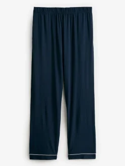 Best Chelsea Peers Blue TENCEL™ Modal Long Button Up Pyjama Set