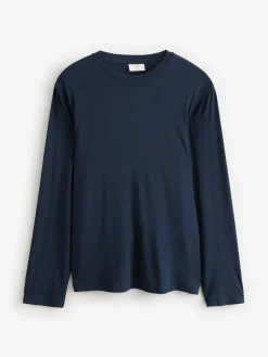 Chelsea Peers Blue TENCEL™ Modal Long Crew Neck Pyjama Set^ Pyjamas