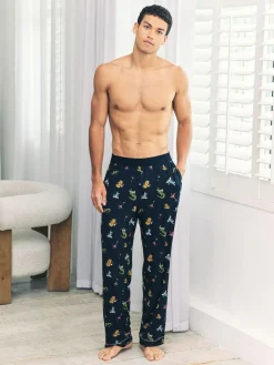 Best Chelsea Peers Blue Wild Dining Print Pyjama Bottoms