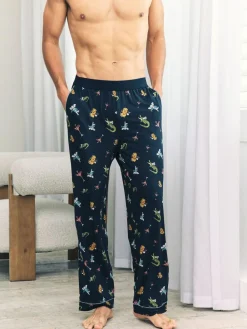 Best Chelsea Peers Blue Wild Dining Print Pyjama Bottoms