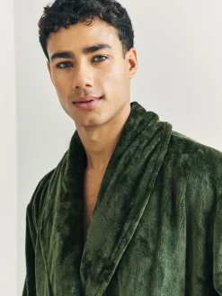 Chelsea Peers Green Fleece Dressing Gown^ Bathrobe