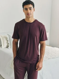 Hot Chelsea Peers Red Crew Neck Short Pyjamas Set