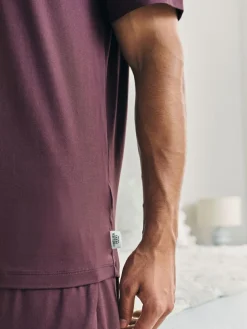 Hot Chelsea Peers Red Crew Neck Short Pyjamas Set