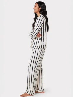 Chelsea Peers White/Blue Long Pyjamas Sets^Women Pyjamas