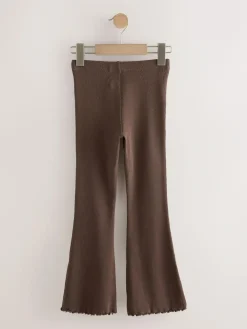 Next Chocolate Brown 1 Pack Rib Flare Leggings (3-16yrs)^ Pants & Leggings|Pants & Leggings