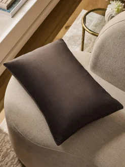 Next Chocolate Brown 40 x 59cm Matte Velvet Cushion^ Cushions & Throws