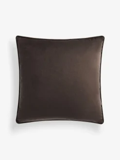 Sale Next Chocolate Brown 43 x 43cm Matte Velvet Cushion