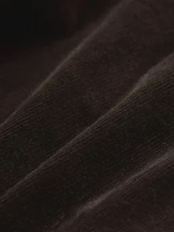 Online Next Cord Wide Leg Cropped Trousers Chocolate Brown