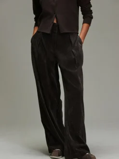 Outlet Next Cord Wide Leg Trousers Chocolate Brown
