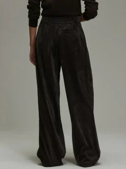 Outlet Next Cord Wide Leg Trousers Chocolate Brown