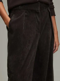 Outlet Next Cord Wide Leg Trousers Chocolate Brown