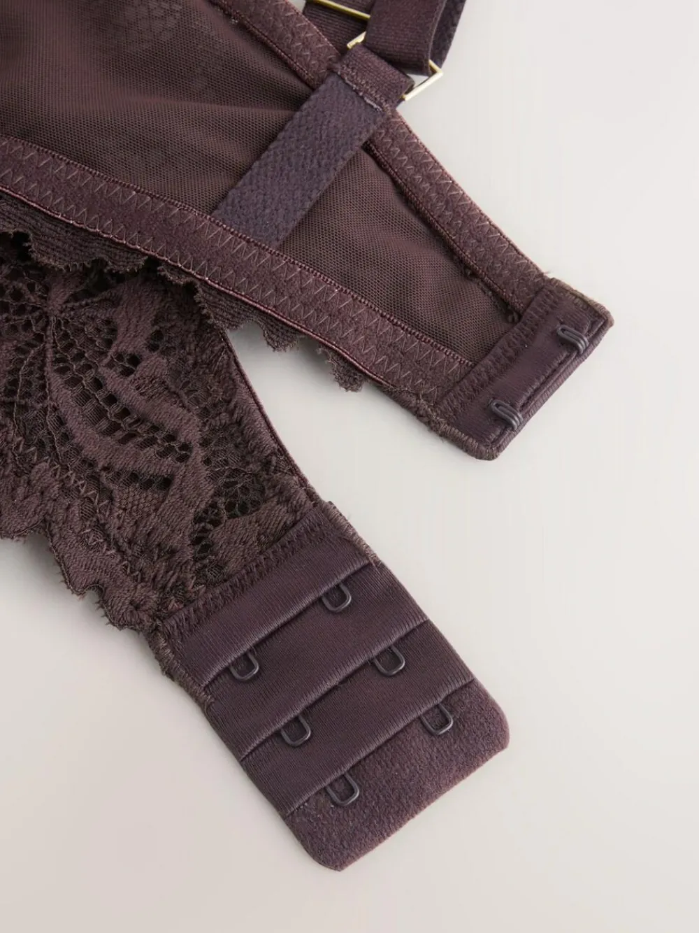 Next Chocolate Brown DD+ Non Pad Plunge Lace Ultimate Comfort Bra^Women Dd+ Range