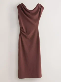 Next Draped Midi Ruched Dress^Women Occasion Dresses|Midi Dresses