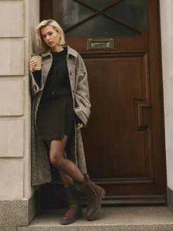 Next Extra Wide Fit Forever Comfort® Double Buckle Faux Fur Lined Ankle Boots^Women Wide Fit & Extra Wide Fit