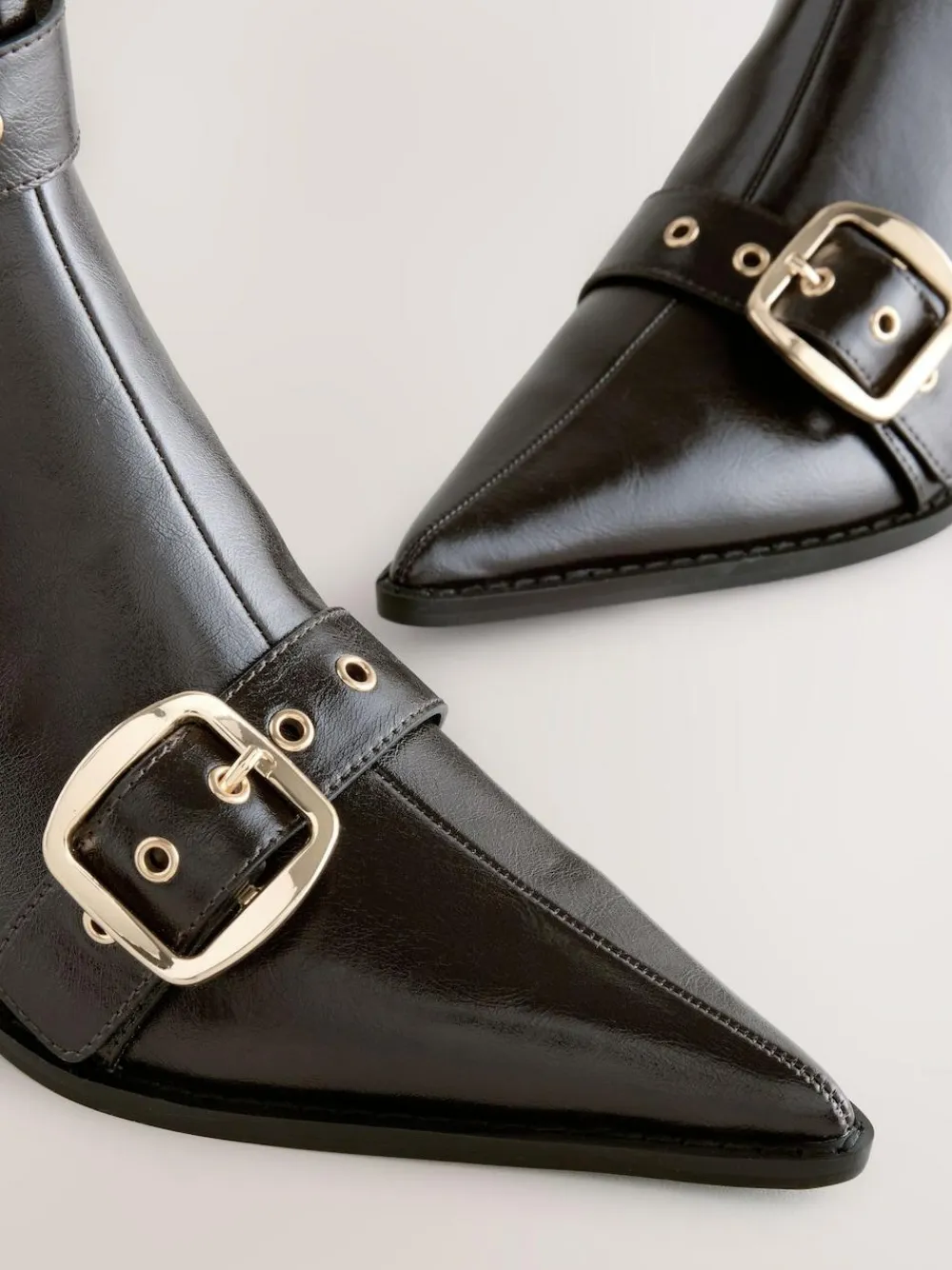 Sale Next Forever Comfort® Cut Out Buckle Detail Ankle Boots Chocolate Brown