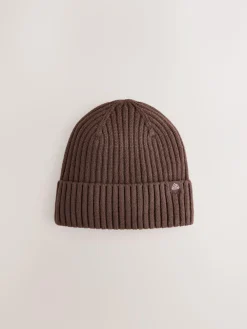 Next Chocolate Brown Knitted Beanie Hat (1-16yrs)