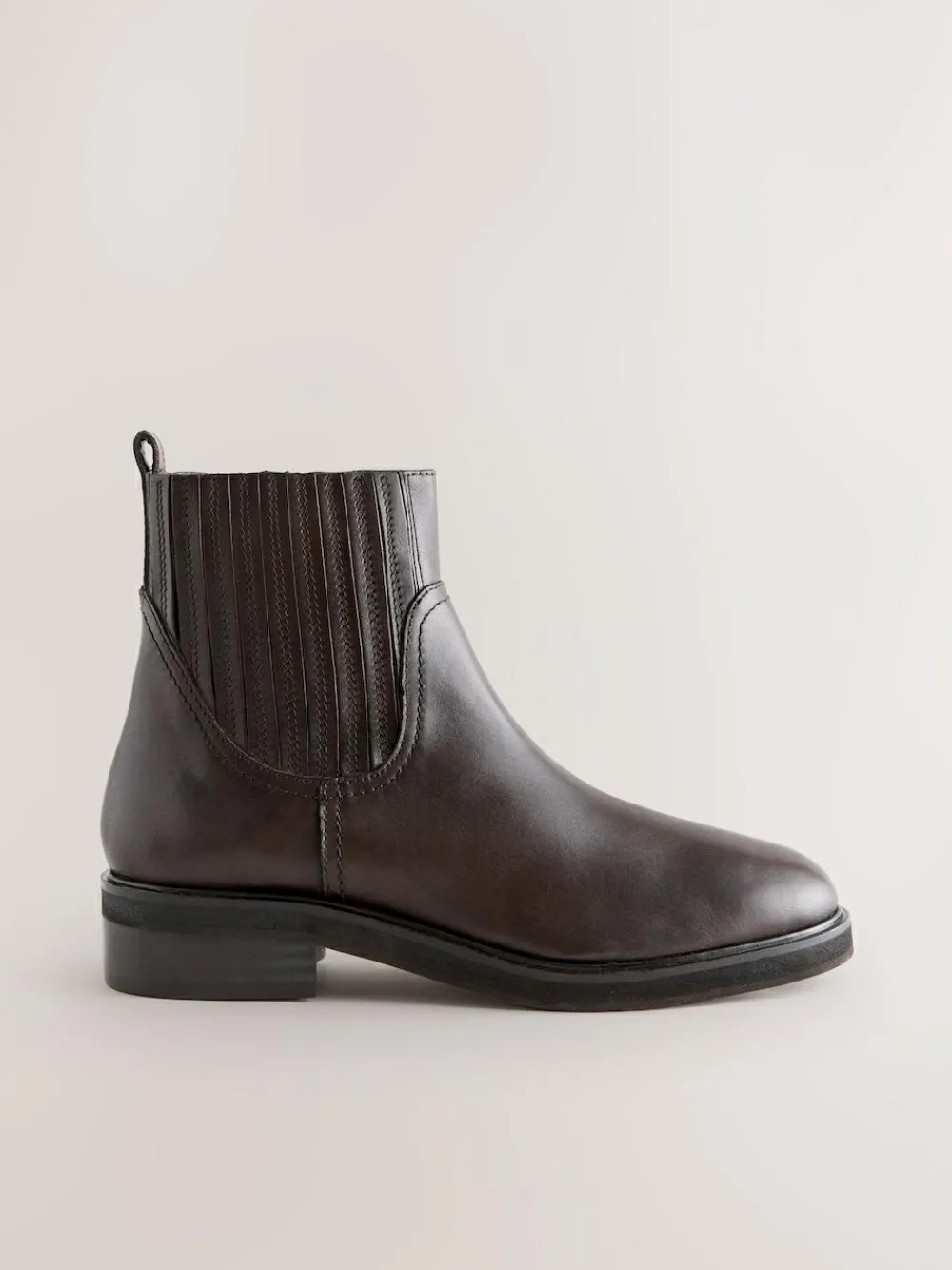 Discount Next Chocolate Brown Leather Forever Comfort® Chelsea Boots