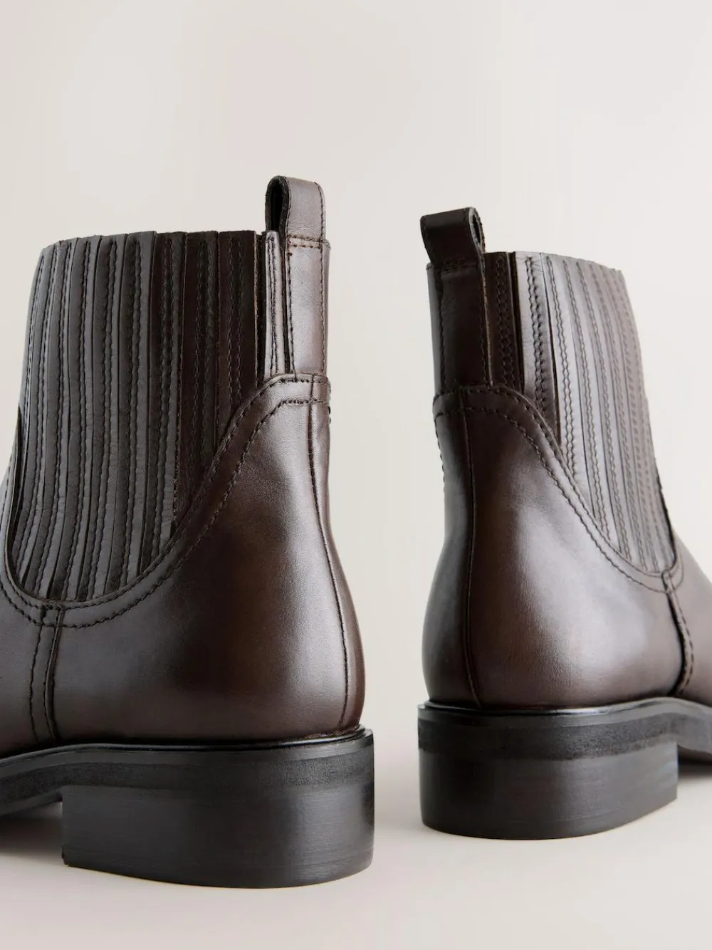 Discount Next Chocolate Brown Leather Forever Comfort® Chelsea Boots