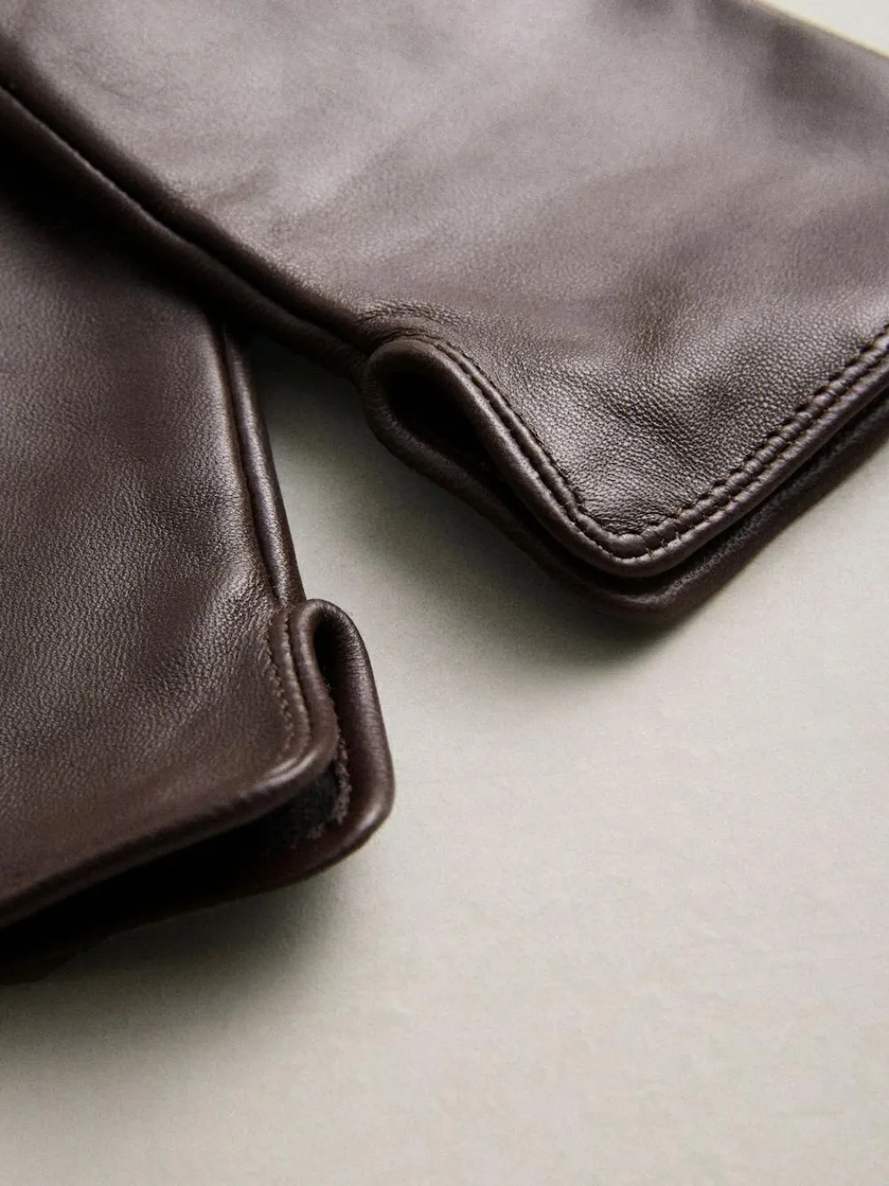 Outlet Next Chocolate Brown Leather Gloves
