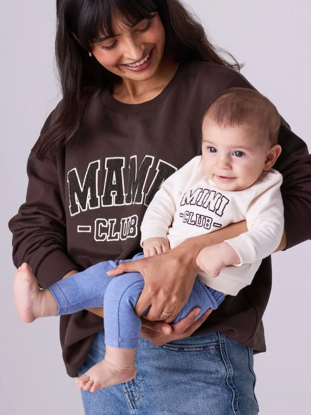 Outlet Next Maternity Mini Me Sweatshirt Set Chocolate Brown