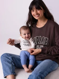Outlet Next Maternity Mini Me Sweatshirt Set Chocolate Brown