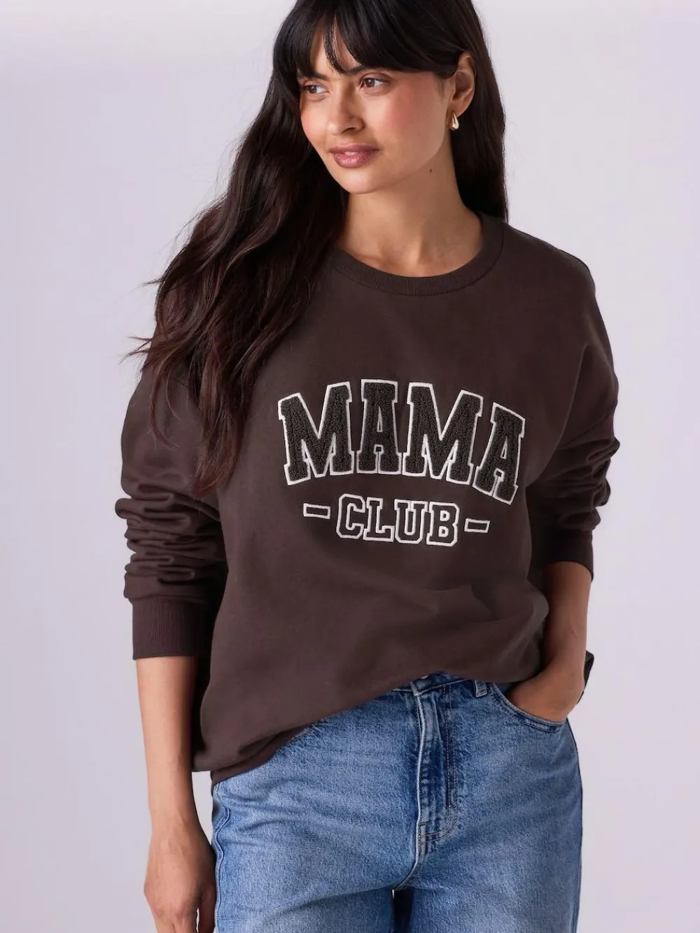 Outlet Next Maternity Mini Me Sweatshirt Set Chocolate Brown