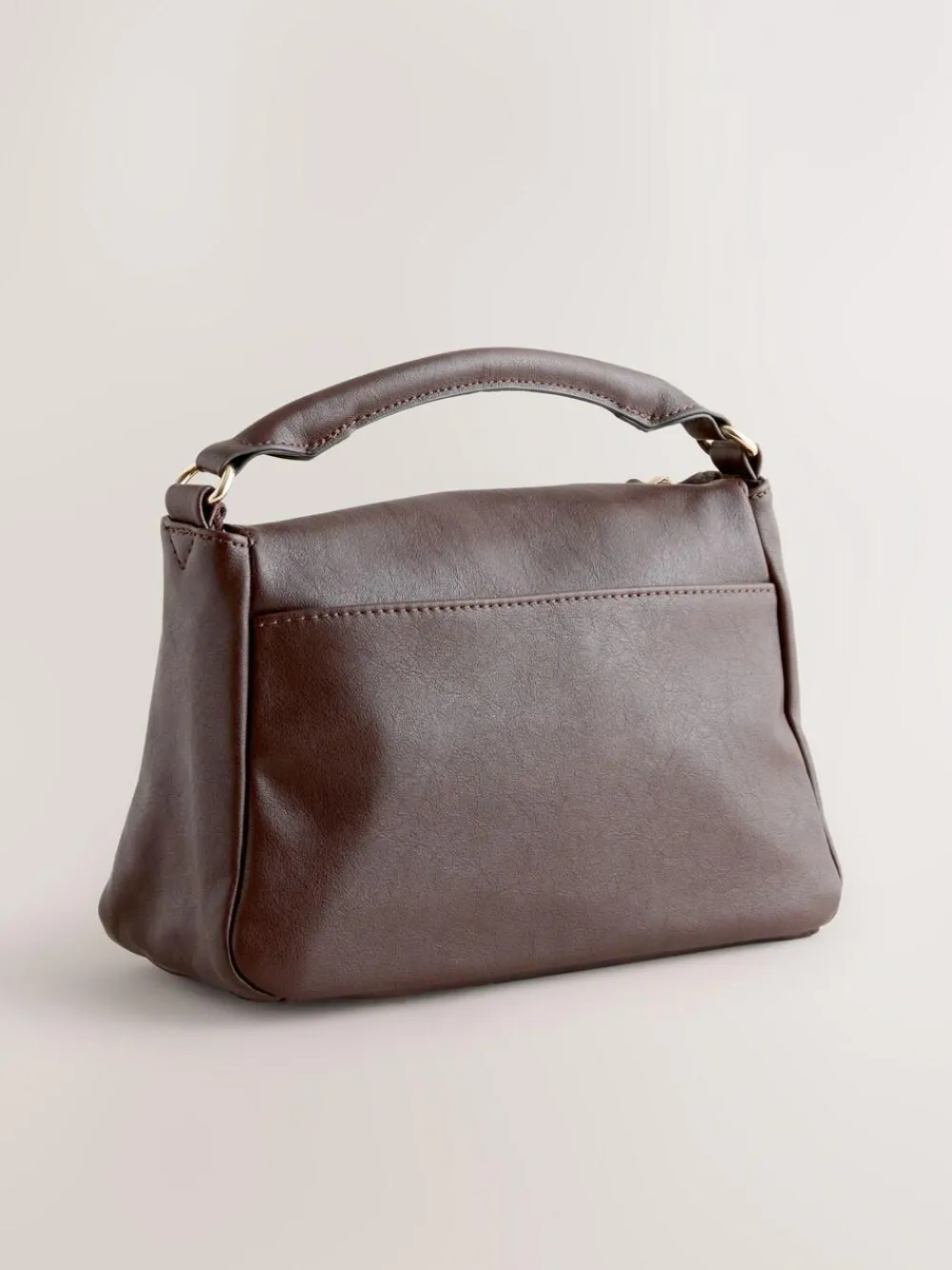 Next Chocolate Brown Panel Cross-Body Bag^Women Bags