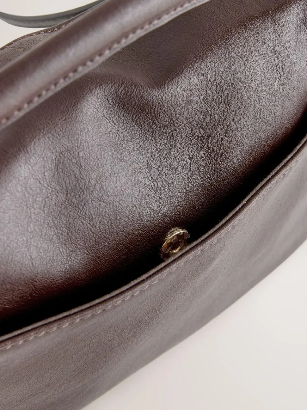 Next Chocolate Brown Panel Cross-Body Bag^Women Bags