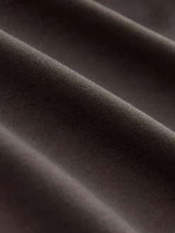 Online Next Premium Heavyweight Slinky Barrel Leg Joggers Chocolate Brown