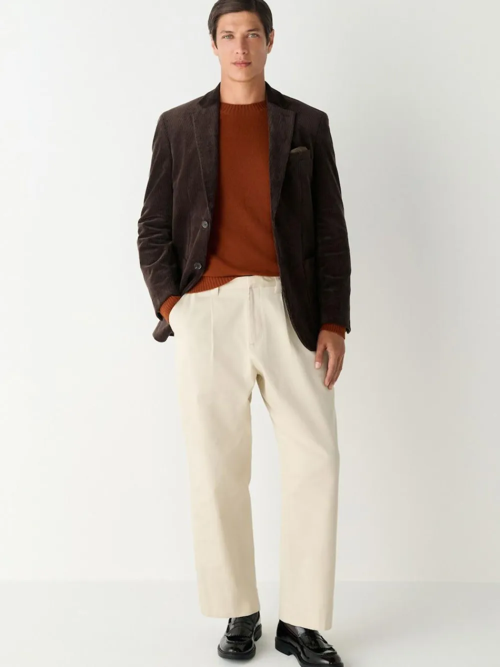 Discount Next Regular Fit Cord Blazer Chocolate Brown