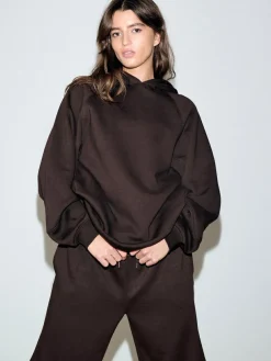 Online Next Relaxed Fit Heavyweight Regular Length Hoodie Chocolate Brown