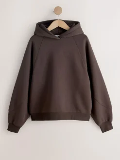 Online Next Relaxed Fit Heavyweight Regular Length Hoodie Chocolate Brown