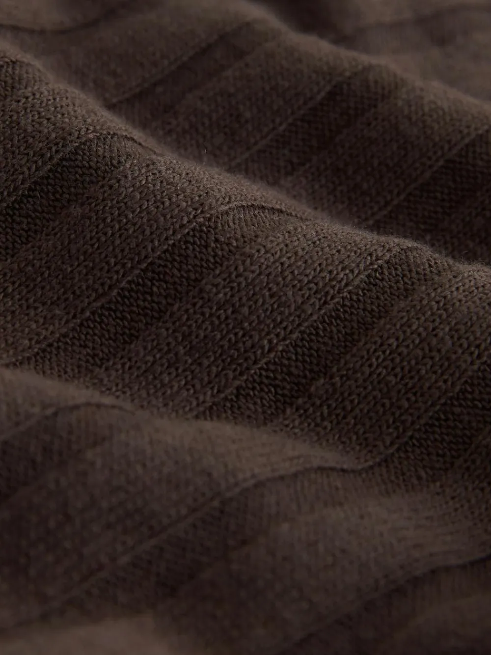 Hot Next Ribbed Long Sleeve Button Down Midi Dress Chocolate Brown