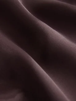 Online Next Chocolate Brown Satin Midi Skirt