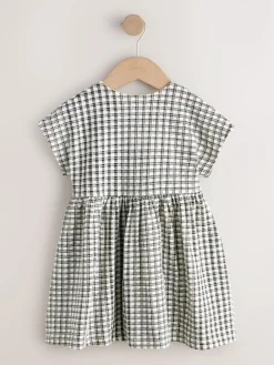 Next Chocolate Brown Short Sleeve Jersey Dress (3mths-7yrs)