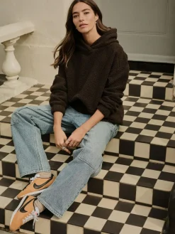 Next Soft Teddy Borg Longsleeve Hoodie^Women Loungewear|Hoodies & Sweatshirts