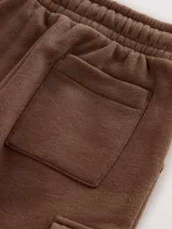 Outlet Next Soft Touch Jersey Utility Joggers (3mths-7yrs) Chocolate Brown