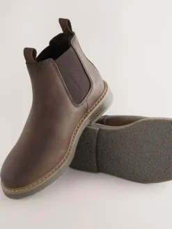 Next Standard Fit (F) Leather Chelsea Boots^BOY Boots|Boots
