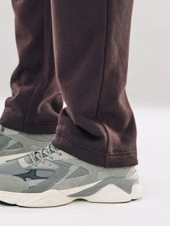 Outlet Next Chocolate Brown Straight Fit Relaxed Fit Brushback Heavyweight Joggers