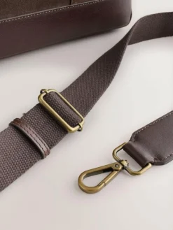 Next Chocolate Brown Suede Briefcase^ Bags