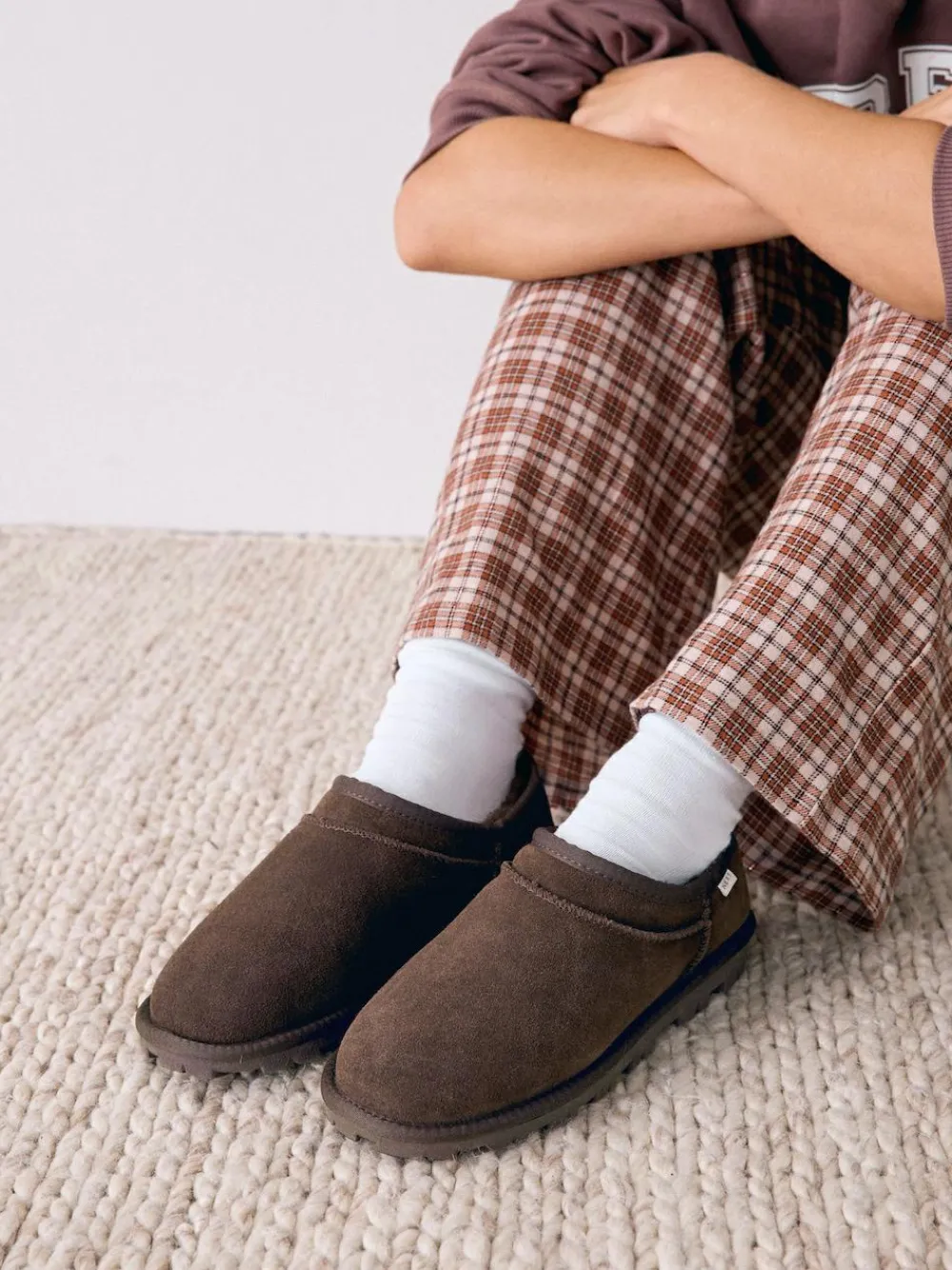 Next Suede Shoot Slippers^Women Nightwear|Slippers